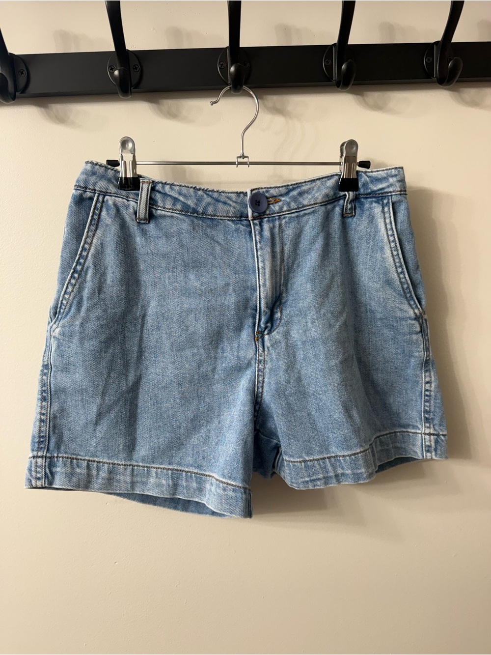 Oat New York Light Blue Denim Shorts